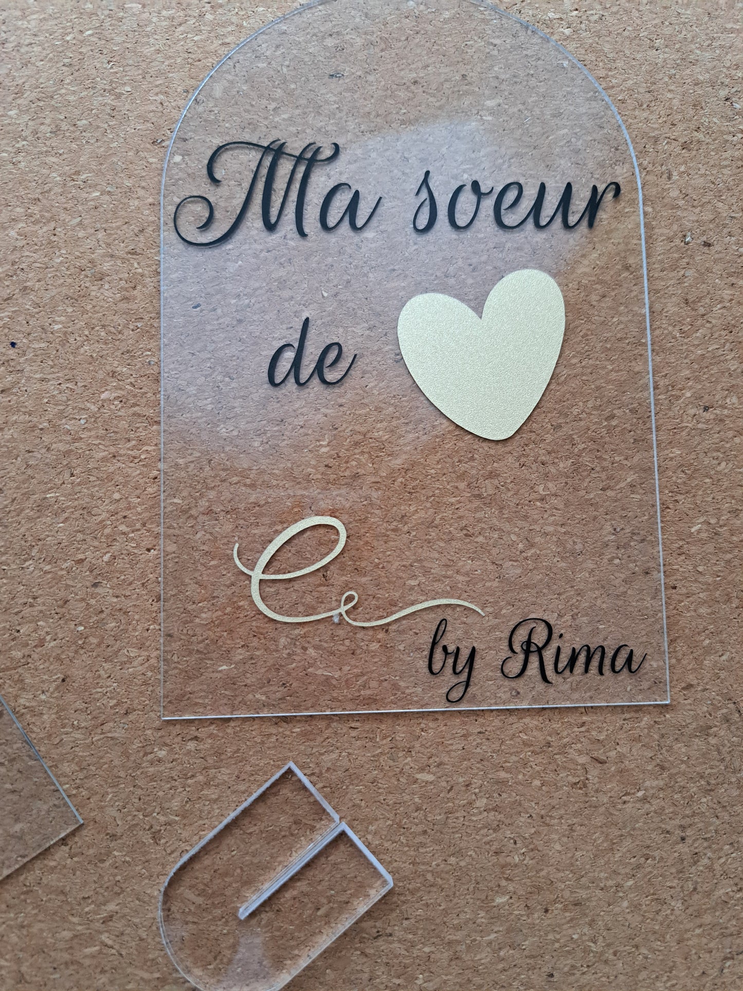 Décoration acrylique à personnaliser