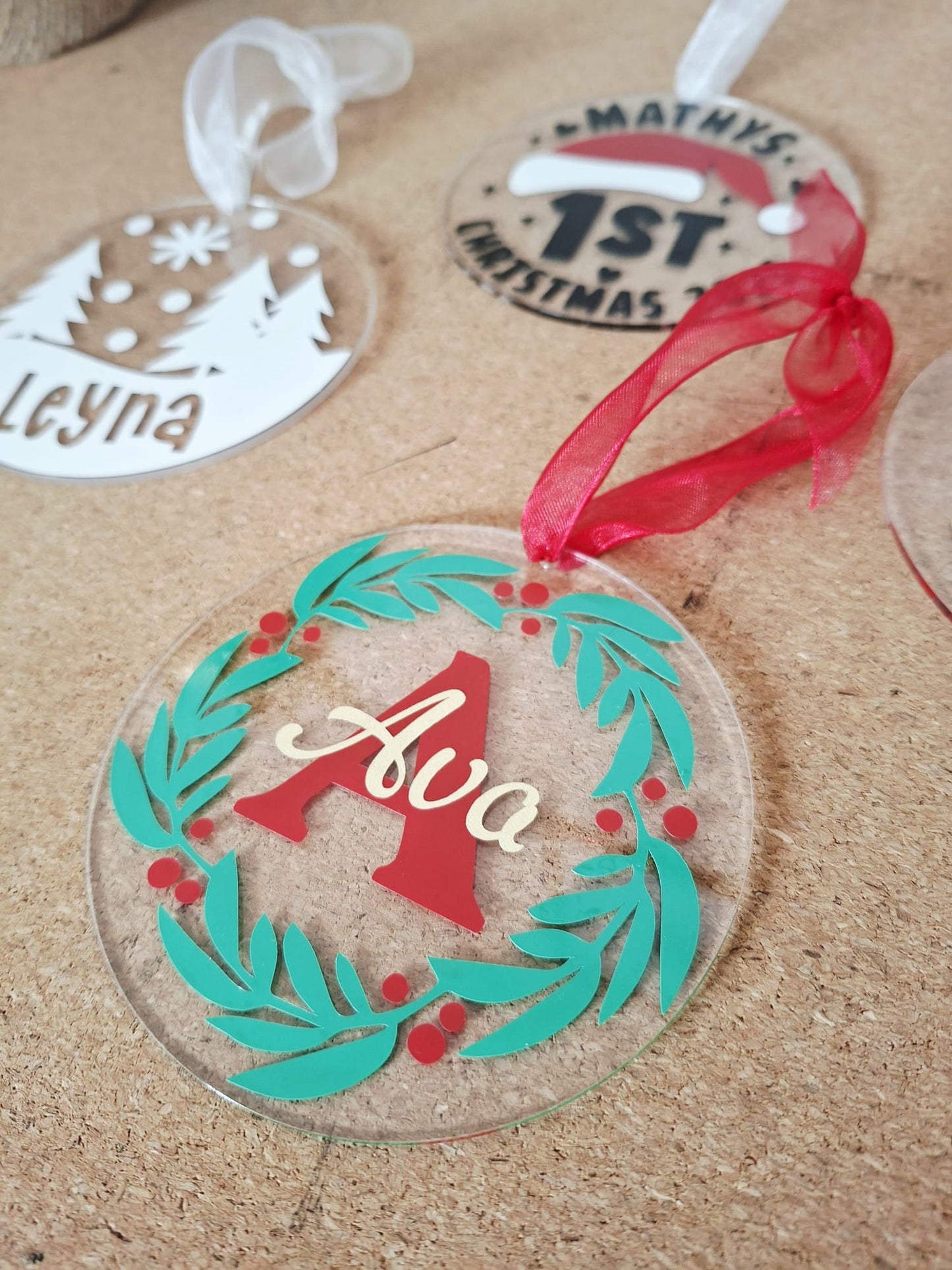 Ornement sapin acrylique