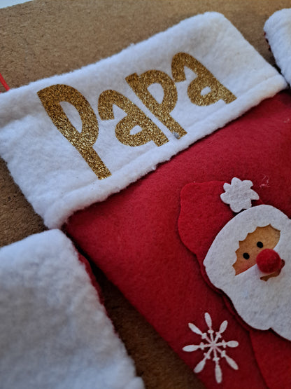 Chaussette de Noël à motif