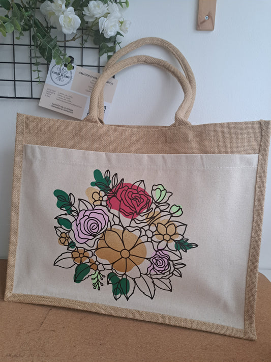 Sac toile de jute à personnaliser