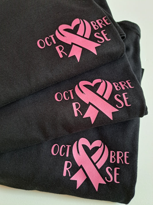 Tee-shirt col rond Octobre Rose