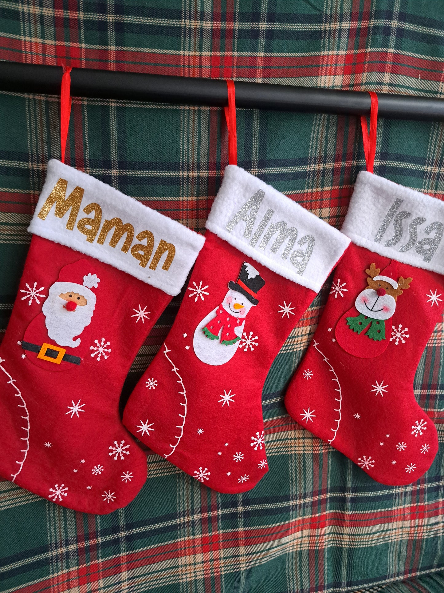 Chaussette de Noël à motif