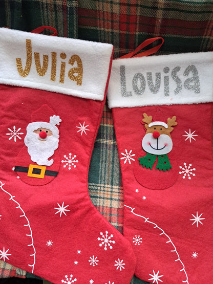 Chaussette de Noël à motif