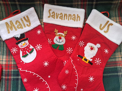 Chaussette de Noël à motif