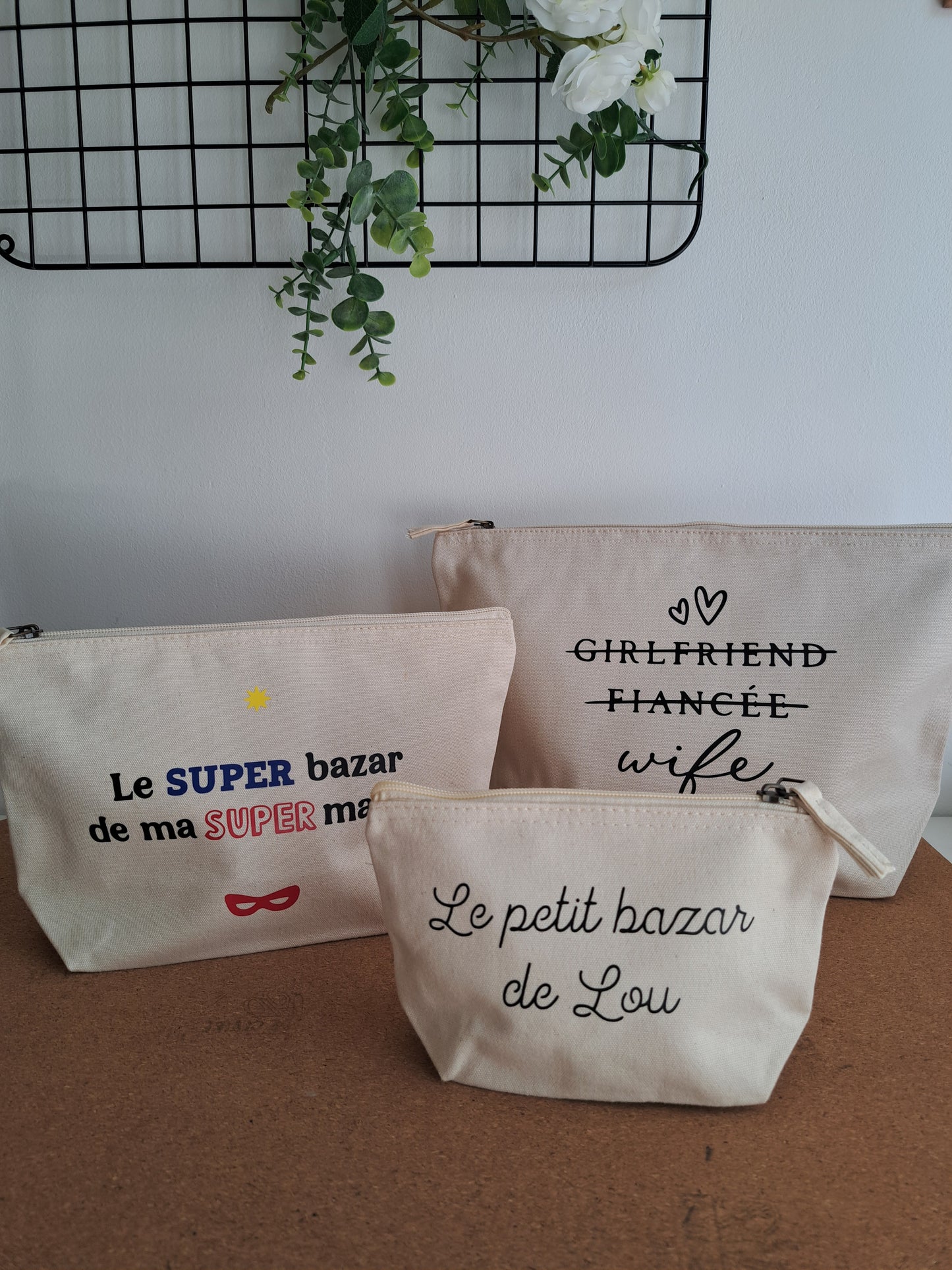 Pochette de rangement à personnaliser