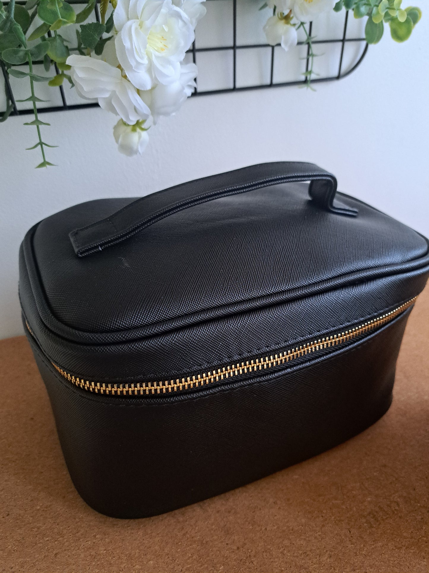 Trousse de toilette imitation cuir à personnaliser