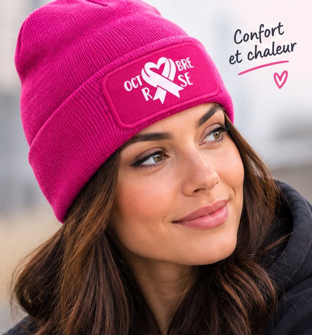 Bonnet Octobre rose
