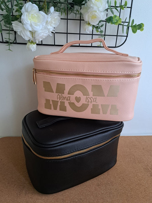 Trousse de toilette effet cuir à personnaliser