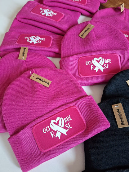 Bonnet Octobre rose