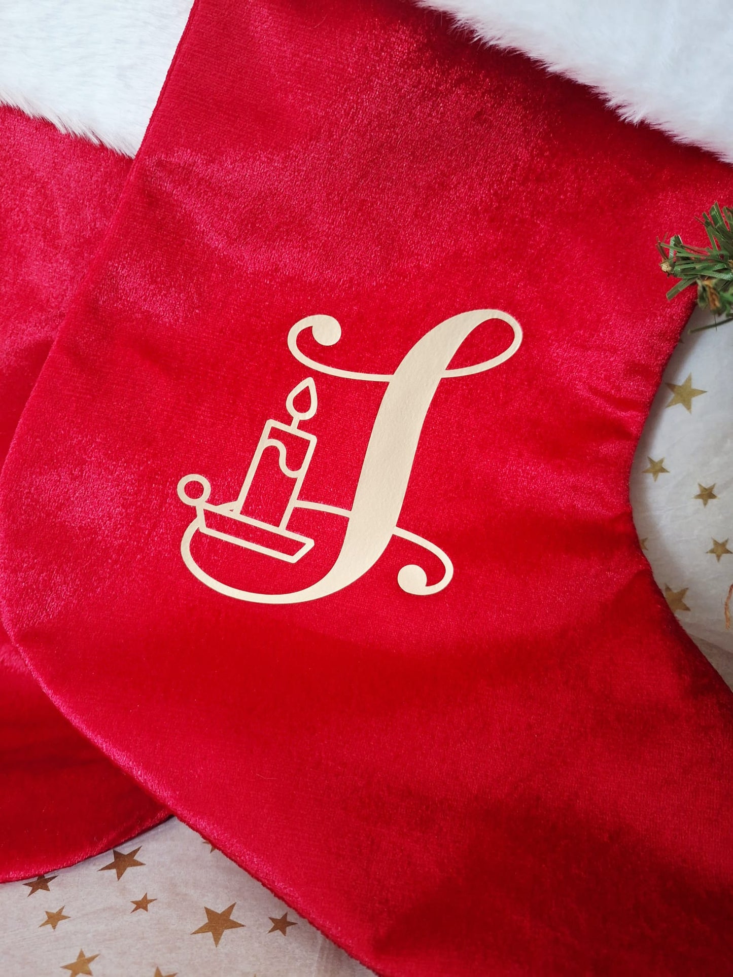 Chaussette de Noël unie