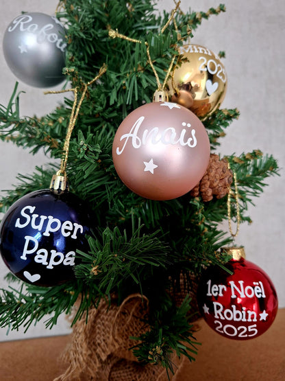 Boule de sapin personnalisée