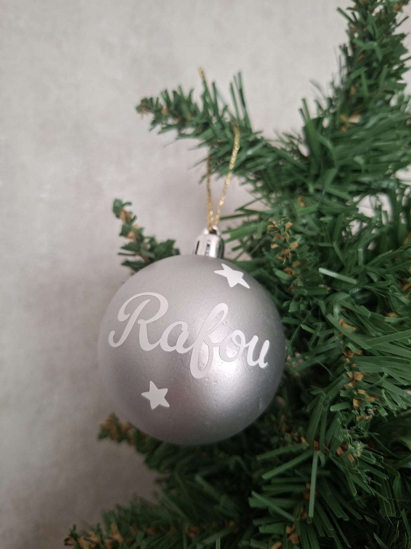 Boule de sapin personnalisée