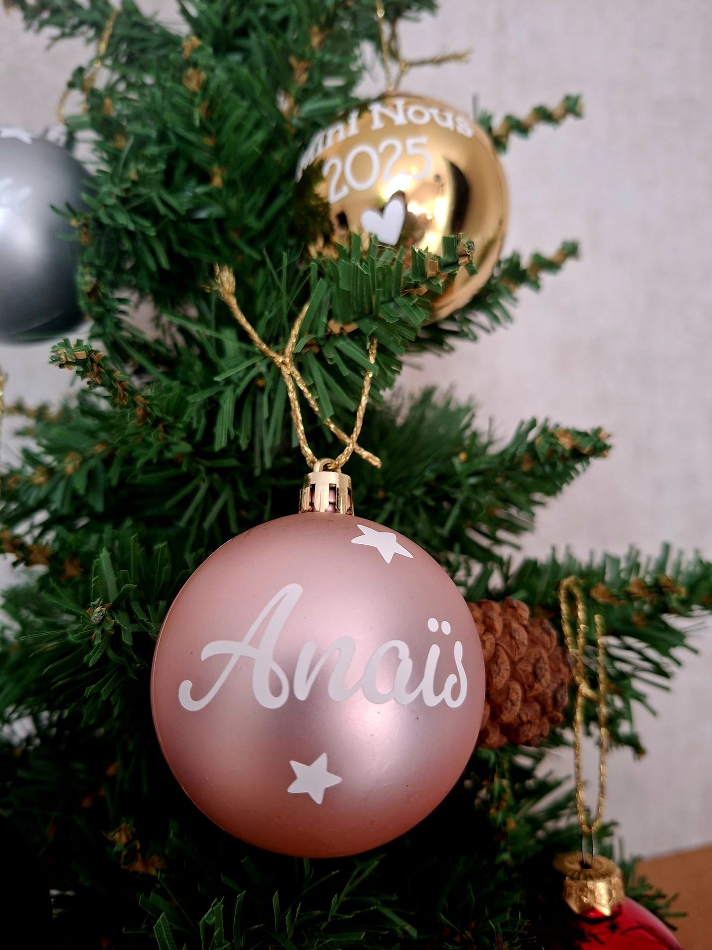 Boule de sapin personnalisée