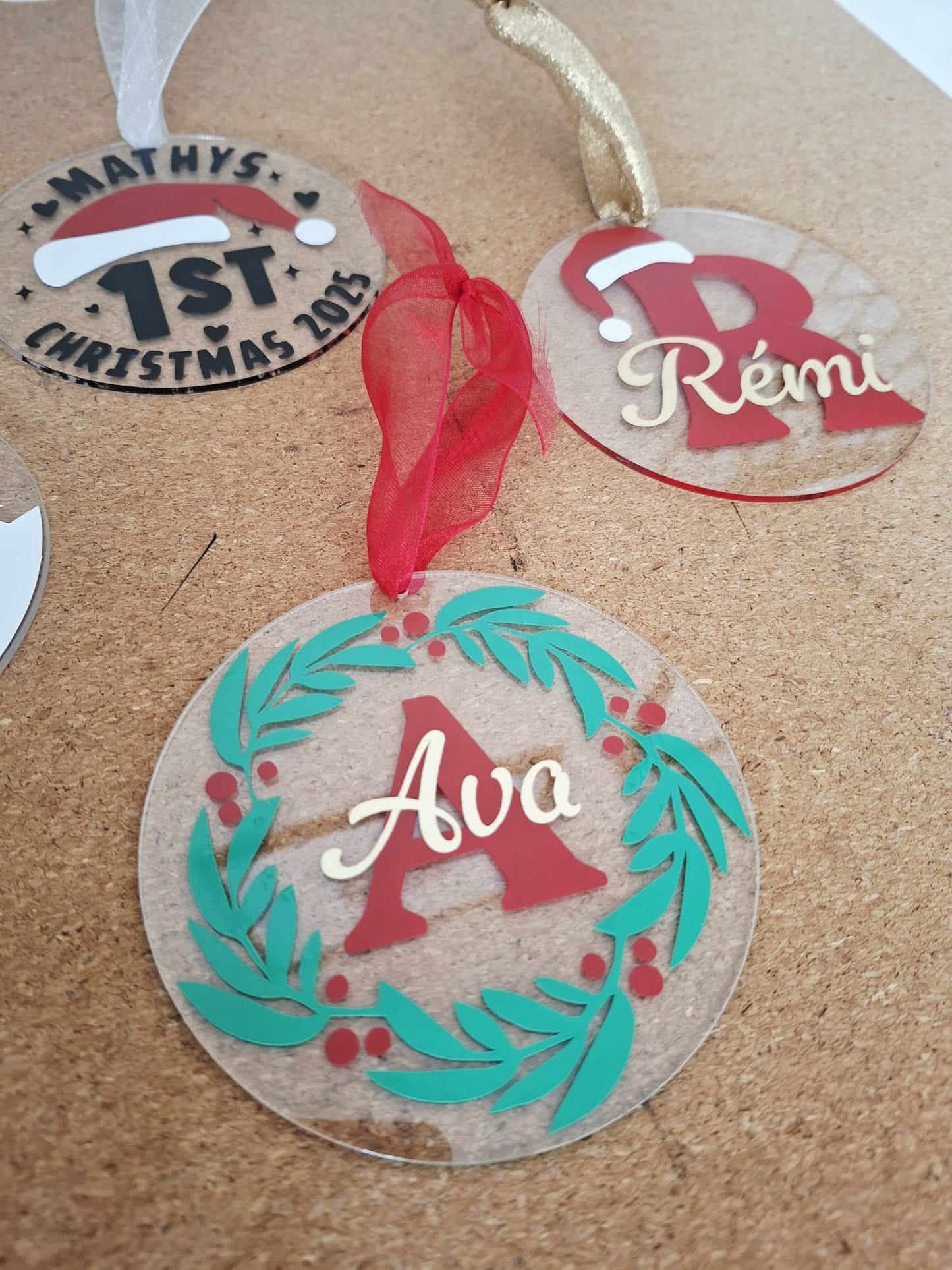 Ornement sapin acrylique