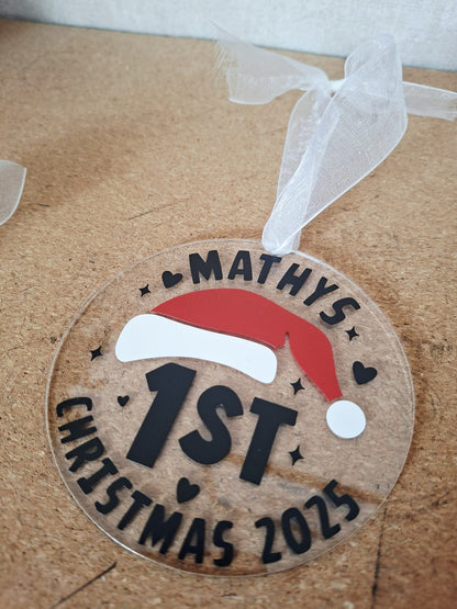 Ornement sapin acrylique