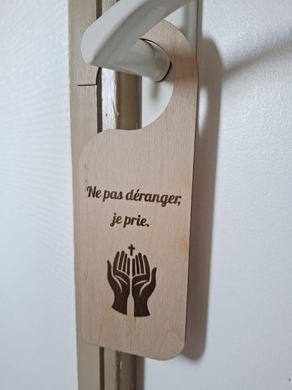Panneau porte prière