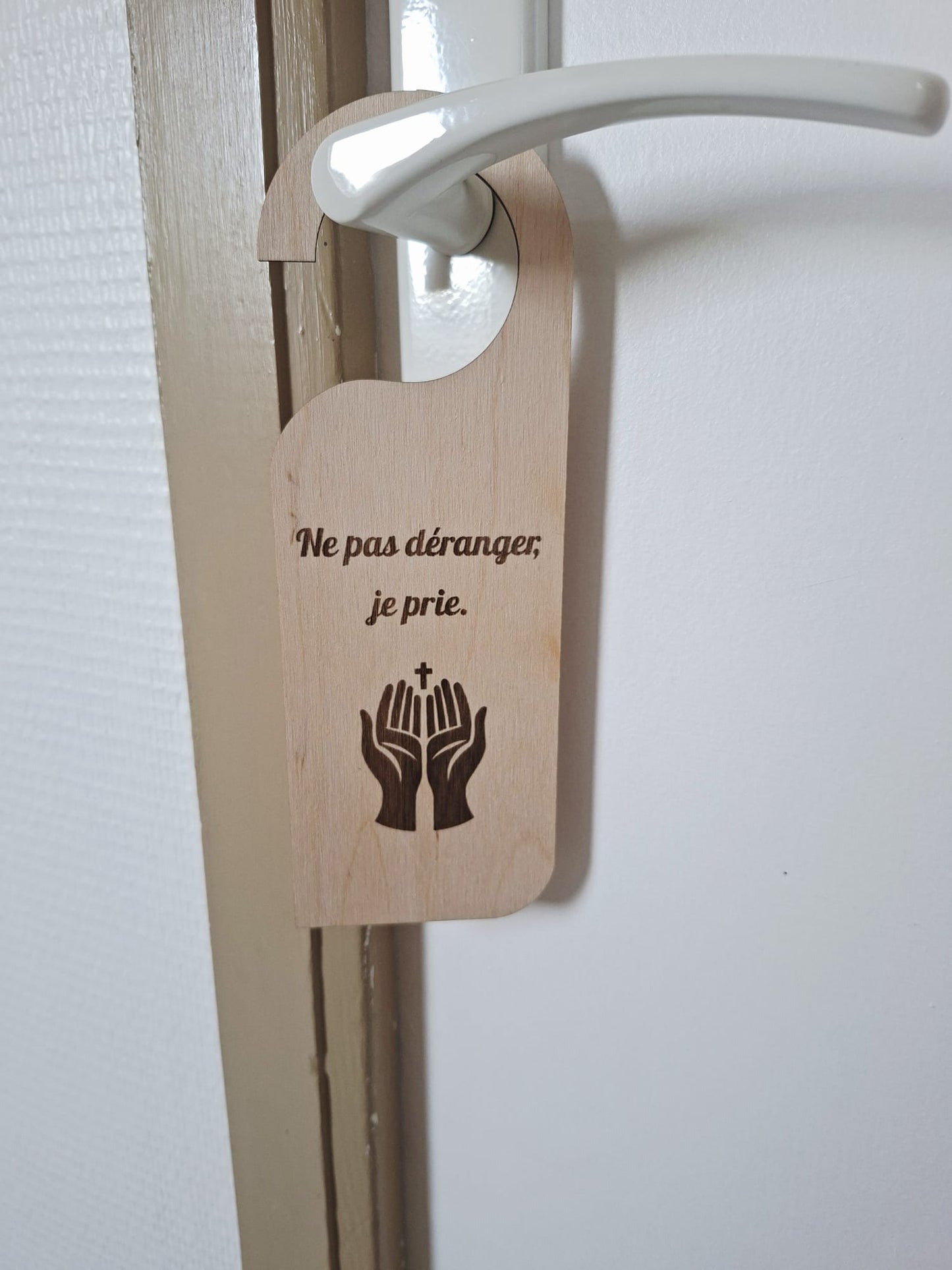 Panneau porte prière