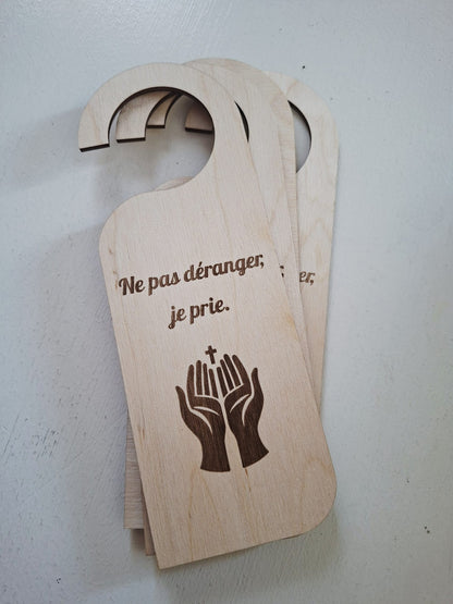 Panneau porte prière