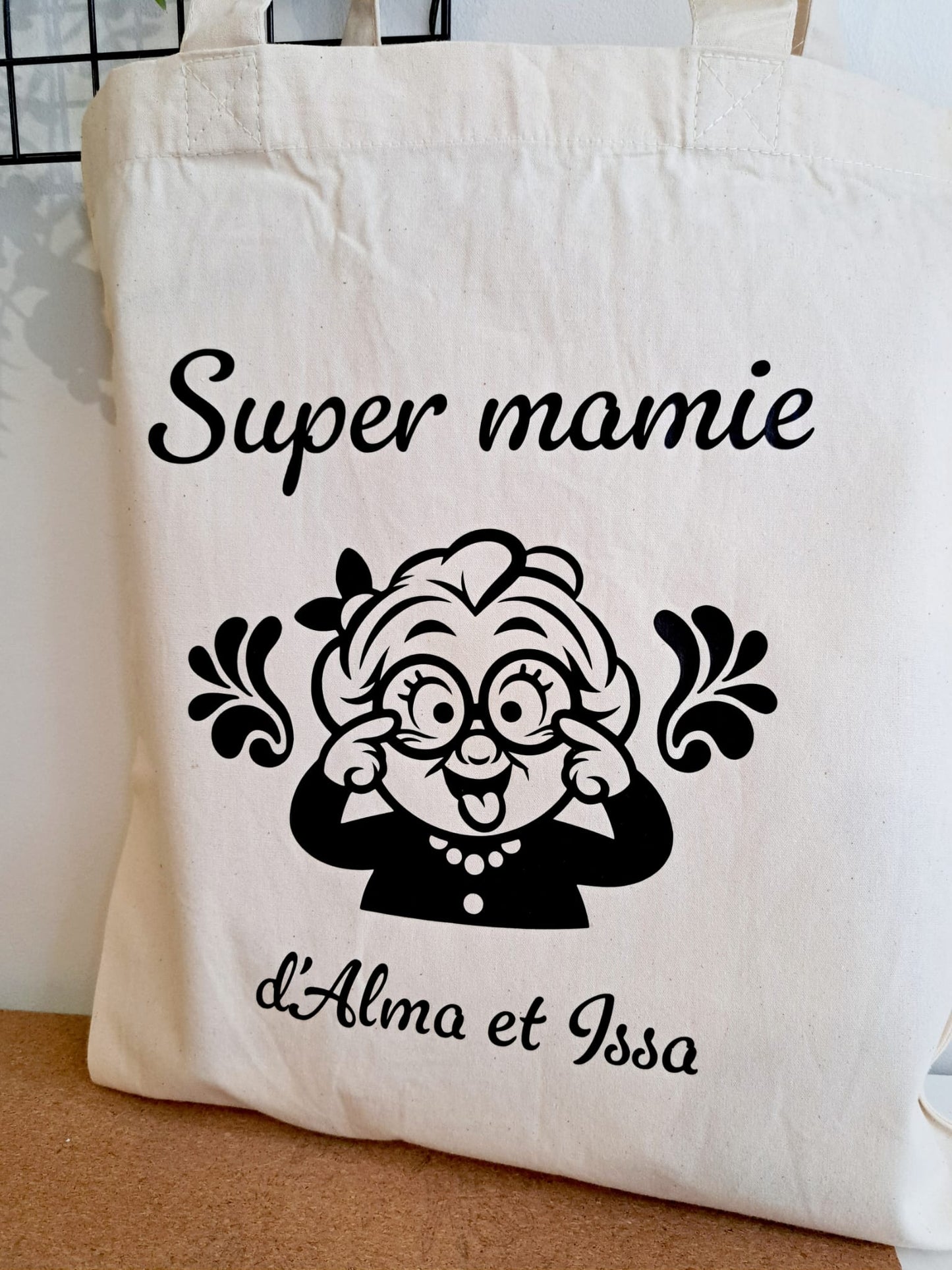 Tote bag "Super mamie"