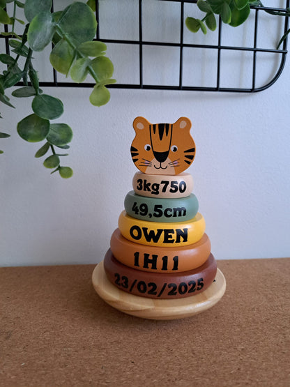 Jeu empilement tigre