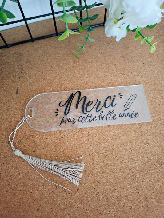 Marque-page acrylique grand modèle à personnaliser