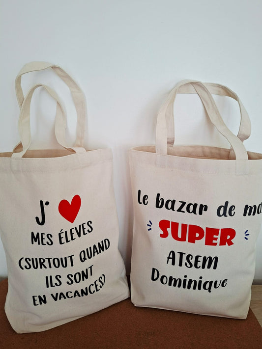 Tote bag ATSEM & Maître(sse) | 2 modèles