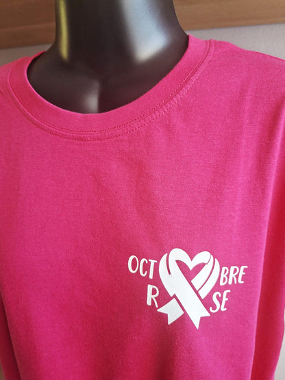 Tee-shirt col rond Octobre Rose