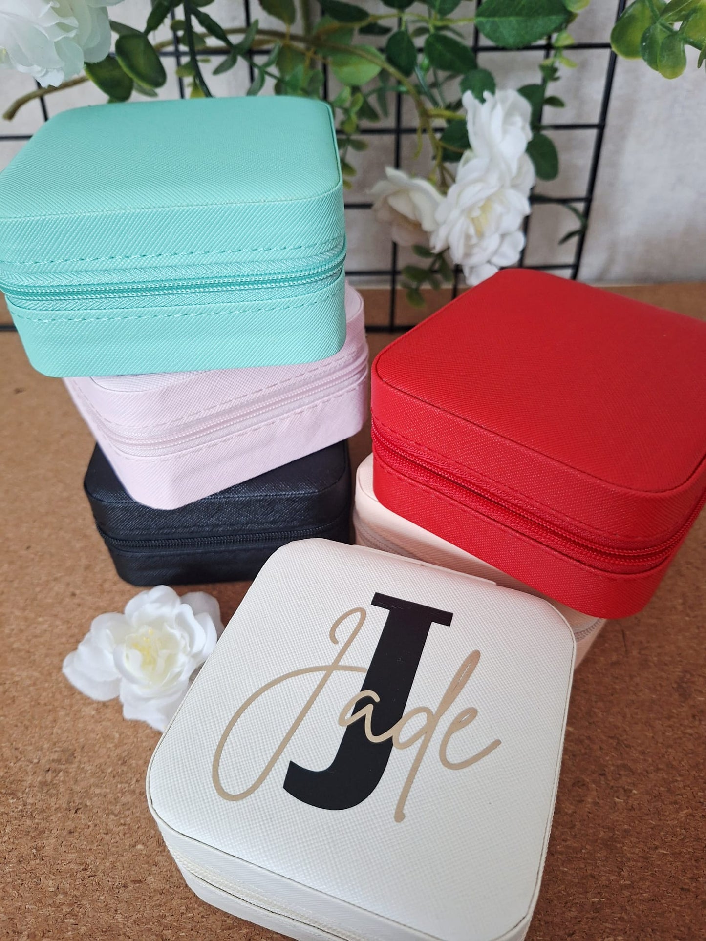 Boîte à bijoux cuir à personnaliser