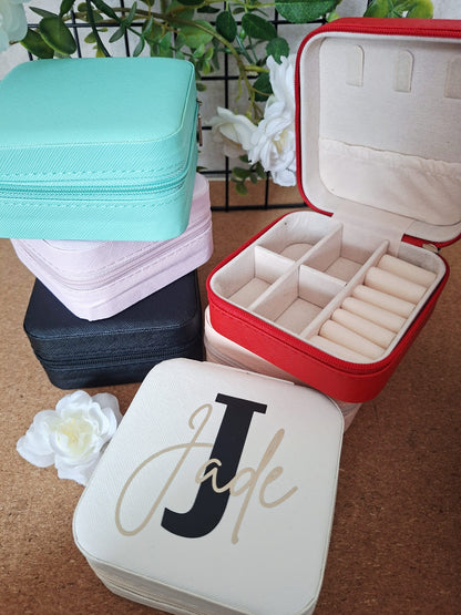 Boîte à bijoux cuir à personnaliser
