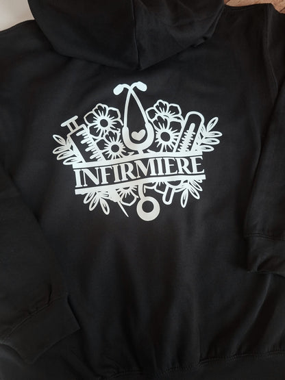 Sweat zippé à capuche à personnaliser