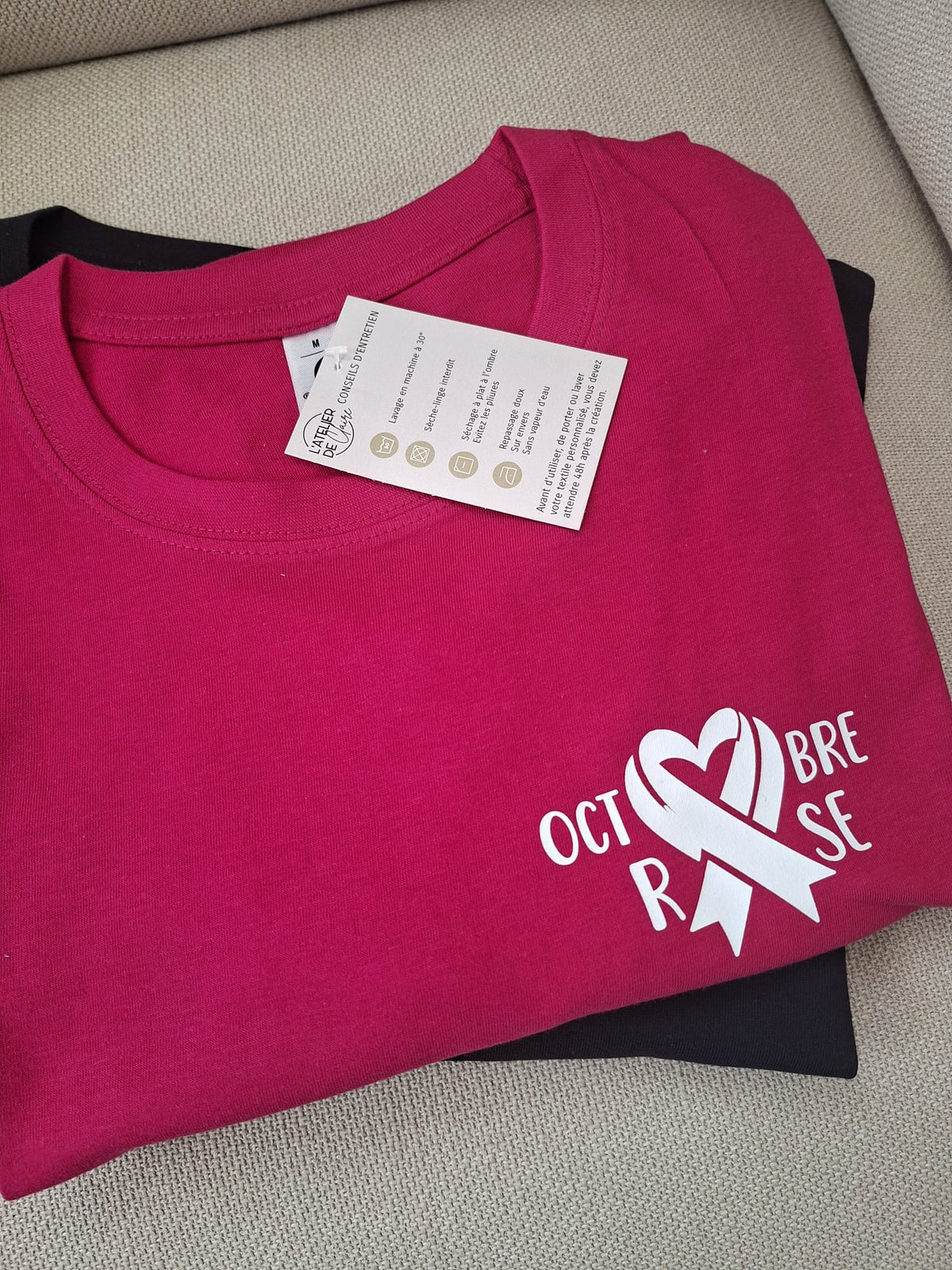 Tee-shirt col rond Octobre Rose