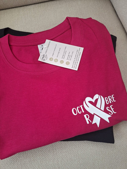 Tee-shirt col rond Octobre Rose