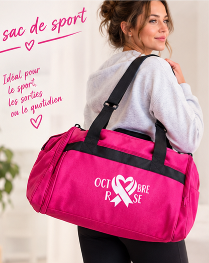 Sac de sport octobre rose
