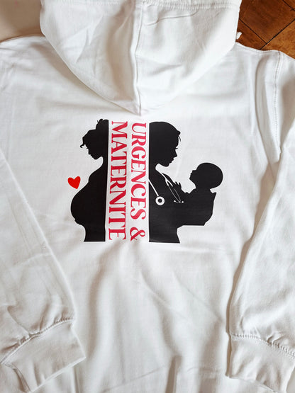 Sweat zippé à capuche à personnaliser