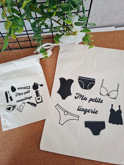 Pochons organisation rangement voyage